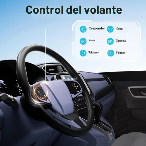 Vista 7 de Haudio Estéreo de auto de doble DIN de 7 pulgadas con Apple CarPlay inalámbrico y Android Auto, pantalla táctil de radio para automóvil