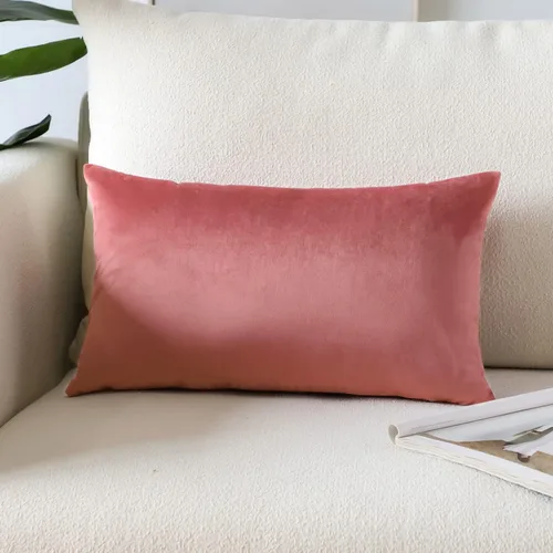 Vista 21 de Artscope Fundas de Almohada de Terciopelo de Lujo Fundas de Almohadas Cuadradas Decorativas Fundas de Cojines Suaves Sólidas para Sofá de Sala Sofá