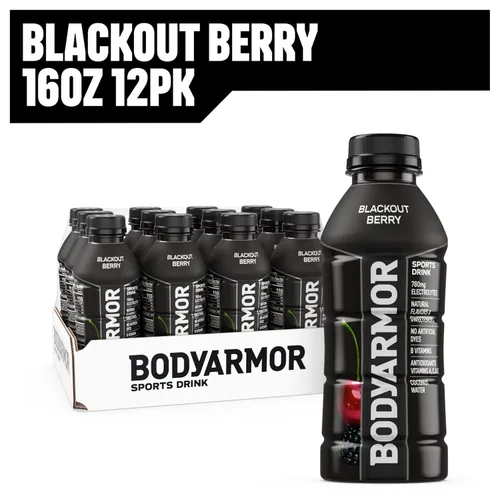 Vista 9 de BODYARMOR - Bebida deportiva, baya negra, sabores naturales con vitaminas, electrolitos ricos en potasio, perfecta para deportistas, 16 onzas
