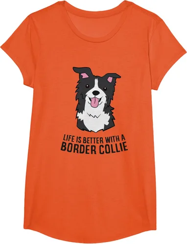 Vista 29 de Camiseta Border Collie Owner Life Is Better With a Border Collie Dog, Blanco, S