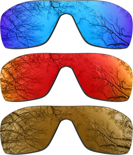 Vista 11 de ToughAsNails 3 pares de lentes de repuesto polarizadas para Oakley Oil Rig Pack-BS25