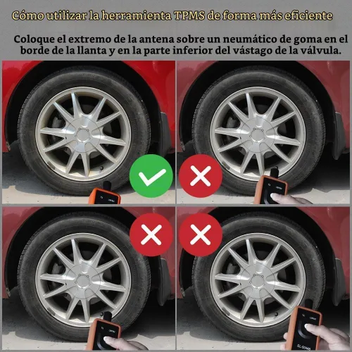 Vista 5 de Herramienta de reaprendizaje TPMS, sensor de sistema de monitor de presión de neumáticos automático, EL-50448 Herramienta de reinicio de activación