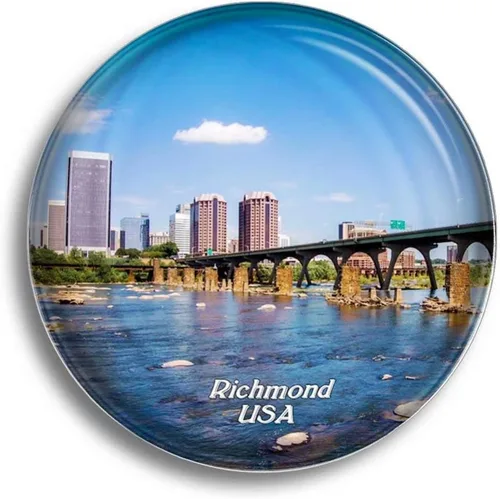 Vista 16 de Imán de nevera USA America The High Line New York Glass Magnets para recuerdos de refrigerador, bonito imán de cristal para pizarra blanca, oficina