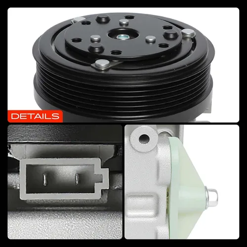Vista 9 de A-Premium Compresor de CA con embrague compatible con Ford Contour 1995-2000, Escape 2001-2007 y Mazda Tribute 2001-2006 y Mercury Cougar 1999-2002