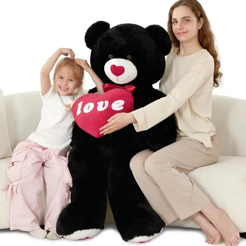 Vista 32 de MorisMos Oso de Peluche Gigante, Oso de 39 Pulgadas, Animales de Peluche Grandes con Huellas Grandes, Osos de Peluche de Regalo para Niños