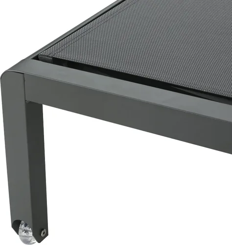 Vista 8 de Christopher Knight Home Cape Coral - Tumbonas de aluminio para exteriores con asiento de malla, juego de 2 piezas, gris y gris oscuro