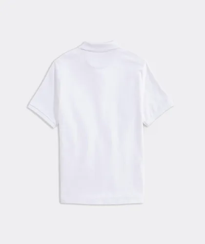 Vista 2 de vineyard vines Polo Edgartown Pique para hombre, Gorra blanca
