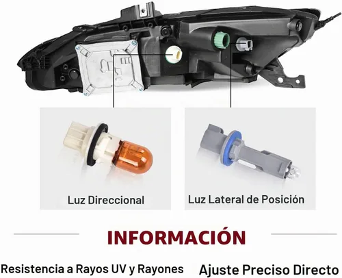 Vista 4 de JSBOYAT Compatible con 2014-2018 Jeep Cherokee Luz LED DRL de estacionamiento Señal de giro estilo OE Faros LED DRL cromados para parachoques Señal