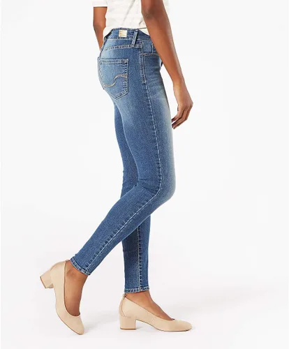 Vista 2 de Signature by Levi Strauss & Co. Gold Label Jeans ajustados totalmente moldeadores para mujer (estándar y plus)