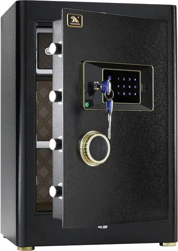 Vista 13 de TIGERKING Caja fuerte para el hogar con bloqueo digital de pantalla táctil Blanco