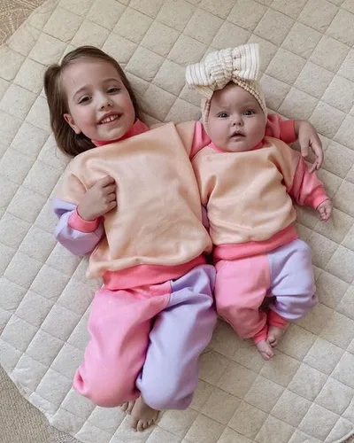 Vista 2 de Fernvia Ropa para bebé niña de 3, 6, 9, 12, 18 y 24 meses, conjuntos de sudadera de manga larga + pantalones