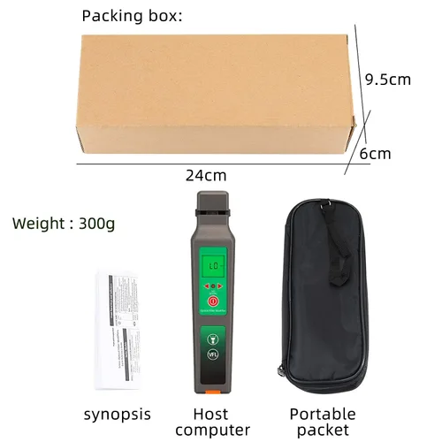 Vista 8 de Identificador de fibra óptica VFL LED Luz OFI de fibra viva Cable óptico Identificador Detector Probador 900-1650nm SM y MM OFI Herramientas