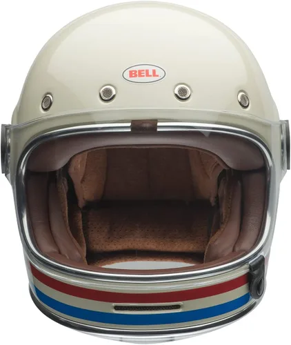 Vista 2 de Bell Bullitt - Casco (rayas blanco perlado brillante/rojo/azul - S)
