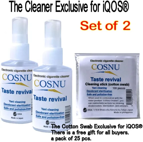 Vista 3 de El limpiador exclusivo para iQOS, COSnu 1.7 fl oz × 2 líquido de limpieza total de 3.4 fl oz