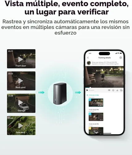 Vista 7 de BOTSLAB - Cámara de seguridad inalámbrica 4K para exteriores
