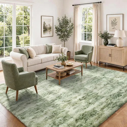 Vista 186 de Ophanie - Alfombras para sala de estar, antideslizante y suave, de felpa grandes y peludas para dormitorio, peludas para niños y niñas, decoración
