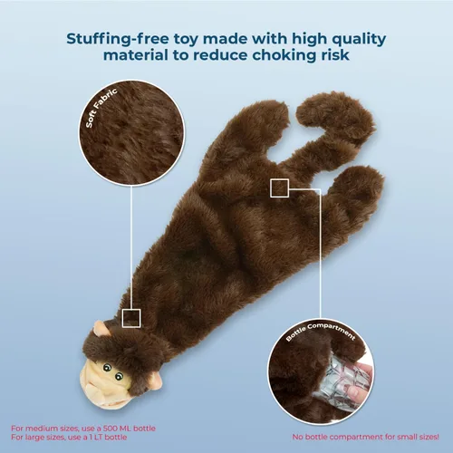 Vista 4 de Best Pet Supplies Juguetes chirriantes para perros con tela suave y duradera para mascotas pequeñas, medianas y grandes, juguete interactivo