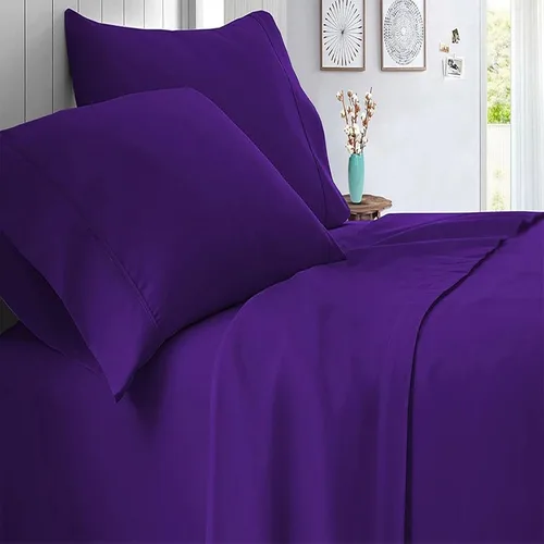 Vista 4 de Luxurious 600 Thread Count Full Size 8 Piece Bed in a Bag (with 500GSM Comforter, 26" Deep Pocket Sheet Set and Bedskirt) 100% Egyptian Cotton