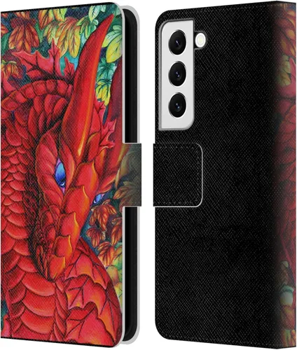 Vista 11 de Head Case Designs Officially Licensed Carla Morrow Galactic Entrancement Dragons Leather Wallet Case Compatible with Samsung Galaxy A07 4G