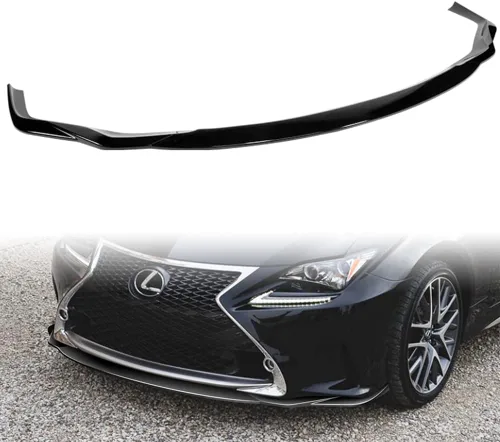 Vista 7 de Q1-TECH, borde de parachoques delantero compatible con modelos Lexus RC300 / RC350 / RC 2015-2018 solamente, alerón de parachoques delantero, kit