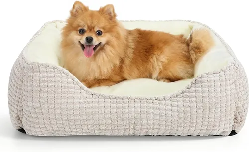 Vista 35 de MIXJOY Cama Ortopédica Rectangular Lavable para Perros Pequeños, Medianos y Grandes, Suave Calmante, Cama Duradera para Cachorros Durmientes Cojín