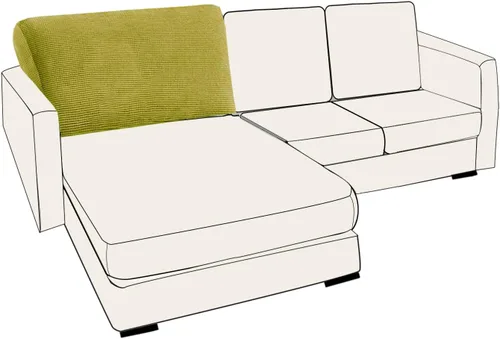 Vista 35 de UNBBRRL Fundas de cojín de asiento para sofá, elásticas, funda de cojín individual para sofá, fundas de cojín para sofá, fundas de héroe protegen