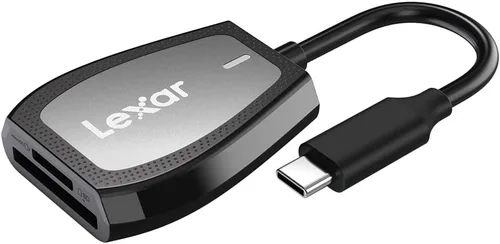 Vista 8 de Lexar Lector Multi-Tarjeta 2 en 1 USB 3.1, Funciona con Tarjetas SD y microSD (LRW450UBNA)