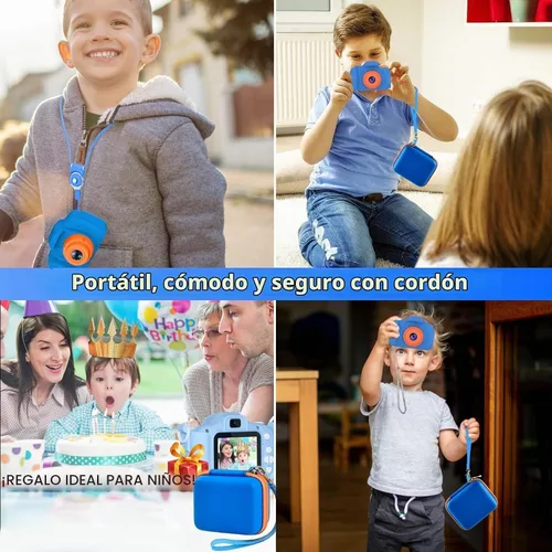 Vista 7 de ANKHOH - Funda para cámara infantil Seckton para Dylanto para Desuccus para Mafiti Azul (deepblue)