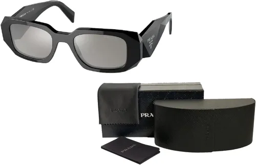 Vista 3 de Prada PR17WS Rectangle Sunglasses for Women BUNDLE With Designer iWear Complimentary Eyewear Kit