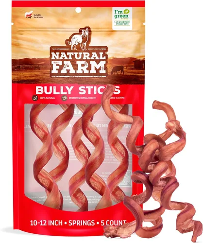 Vista 11 de Natural Farm Bully Sticks sin olor en forma de anillo (3-4 pulgadas, paquete de 10) – 100% masticables de carne de res para más compromiso