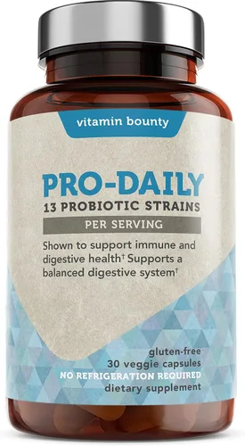 Vista 4 de Cápsulas Vitamin Bounty, probióticos diarios, 13 cepas de probióticos de liberación tardía
