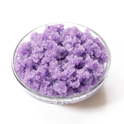 Vista 5 de Amira Beauty Exfoliante corporal con sal del mar muerto, lavanda y manzanilla, exfoliante de ducha espumoso con aceites esenciales orgánicos