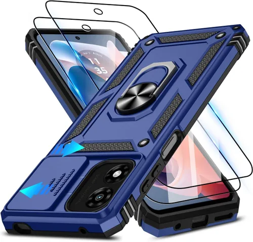 Vista 112 de ATUMP for Moto G-Play-2024 Case with Camera Lens Cover & HD Screen Protector(2 Pcs), [10FT Military Grade Drop Protection] Magnetic Ring Holder