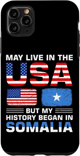 Vista 13 de iPhone 16 USA Flag America Somalia Flag Somalian Roots Country Case