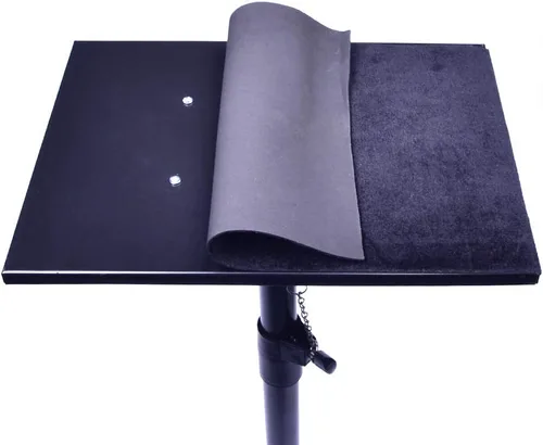 Vista 3 de SUMAG Trípode de metal negro mesa mágica Trucos mágicos Mesa de mago Escenario Cerca de la calle Accesorios Altura ajustable Fácil de llevar