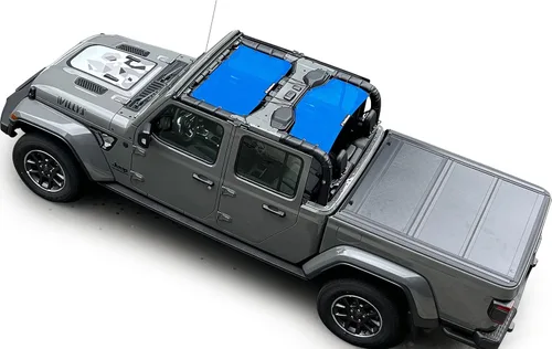 Vista 10 de Shadeidea - Parasol para capota de automóvil, parte delantera, funda de malla de color azul, bloqueador ultravioleta con bolsa de transporte