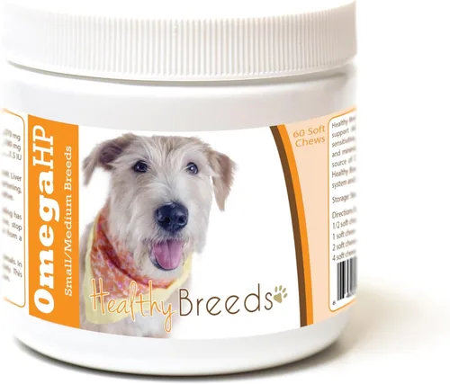Vista 131 de Healthy Breeds Affenpinscher Omega HP - Masticables suaves para piel y pelaje, 60