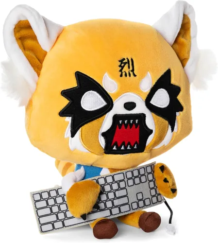 Vista 5 de GUND Sanrio Aggretsuko - Peluche de peluche con diseño de panda rojo Netflix Original, 7 pulgadas