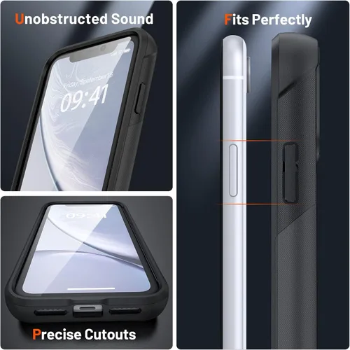 Vista 126 de Jeylly Funda para iPhone SE/Funda para iPhone 5S, Exterior de Plástico Duro que Absorbe Golpes + Interior de Silicona de Goma Defensor contra