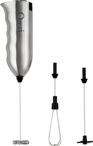Vista 7 de Máquina para hacer espuma con leche Ozeri Deluxe, acero inoxidable, 4 accesorios para hacer espuma