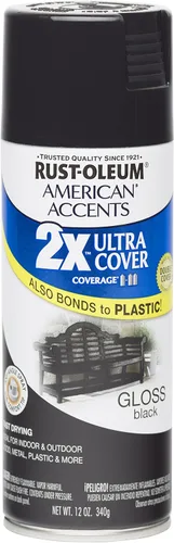 Vista 13 de Rust Oleum 280720 American Accents Ultra Cover 2X Pintura en aerosol, color Satin Lagoon, 12 onzas Laguna Satinado