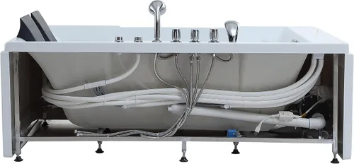 Vista 11 de Empava Bañera de hidromasaje de masaje remojo SPA Chromapy Jets Modelo 2021 72JT367
