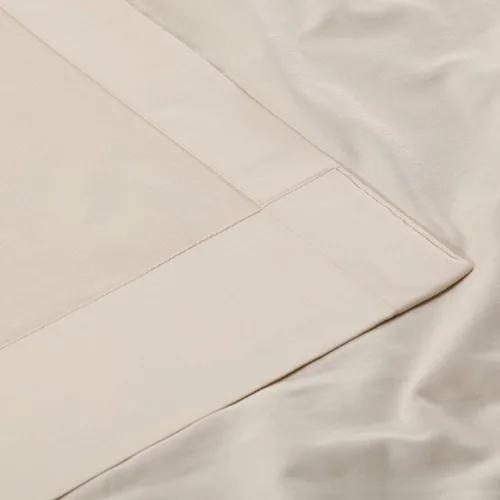 Vista 4 de HPD Half Price Drapes Cortinas plisadas de algodón liso para sala de estar, 25 x 84 (1 panel), PRCT-S15B-84-FP, color crema inglés Crema inglesa