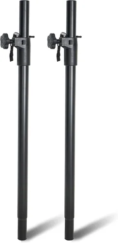 Vista 6 de Sound Town 2-Pack Set de Montaje de Poste Dual para Altavoces, Postes Extendidos de 20" para Subwoofer/Altavoces con Adaptadores M20 y 35mm