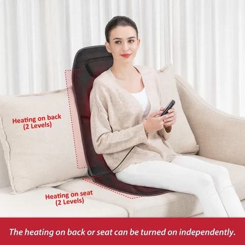 Vista 8 de COMFIER Masajeador de cuello inalámbrico y cojín de asiento de masaje