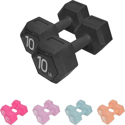Vista 7 de Dumbbell Sets With Rack - 5/15/20/25/36lb Dumbbells Pair Hand Weights Set of 2 - Easy Grip - Arm Weights for Strength Training Workouts Fitness