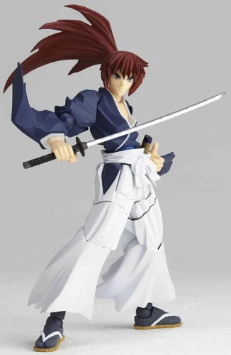 Vista 3 de Rurouni Kenshin Revoltech - Figura de acción Super Poseable #110 Himura Battohsai