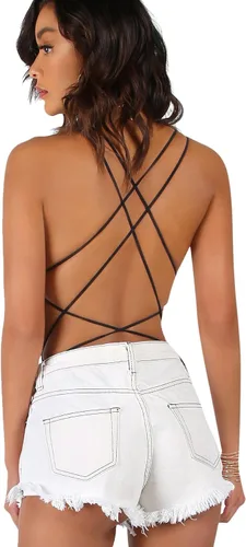 Vista 2 de Verdusa - Body sin mangas con espalda descubierta cuello redondo y tirantes