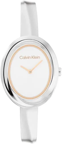 Vista 7 de Calvin Klein Reloj de mujer con bisel retorcido - 24mm 2H de cuarzo - Brazalete ajustable de acero inoxidable - Resistente al agua hasta 30 metros