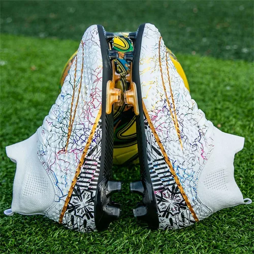 Vista 6 de KAEAEILSS Mens Soccer Boots Football Shoes Cleats Spike Shoes Sneaker Comfortable Adults Athletic OutdoorIndoorCompetitionTraining